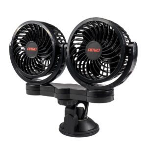 Amio ΑΝΕΜΙΣΤΗΡΑΣ ΔΙΠΛΟΣ 12V 2χ4''(10,8cm) ΜΕ ΦΙΣ ΑΝΑΠΤΗΡΑ/2 ΤΑΧΥΤΗΤΩΝ/ ΜΕ ΒΕΝΤΟΥΖΑ PRO SERIES ΑMiO - 1 TEM.
