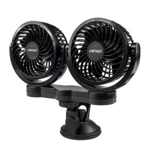 Amio ΑΝΕΜΙΣΤΗΡΑΣ ΔΙΠΛΟΣ 24V 2χ4''(10,8cm) ΜΕ ΦΙΣ ΑΝΑΠΤΗΡΑ 2 ΤΑΧΥΤΗΤΩΝ ΜΕ ΒΕΝΤΟΥΖΑ PRO SERIES AMIO ΑΜΙΟ - 1 ΤΕΜ.