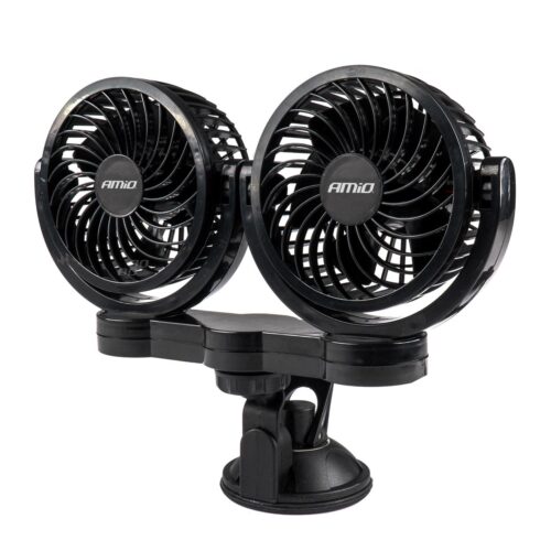 Amio ΑΝΕΜΙΣΤΗΡΑΣ ΔΙΠΛΟΣ 24V 2χ4”(10,8cm) ΜΕ ΦΙΣ ΑΝΑΠΤΗΡΑ 2 ΤΑΧΥΤΗΤΩΝ ΜΕ ΒΕΝΤΟΥΖΑ PRO SERIES AMIO ΑΜΙΟ – 1 ΤΕΜ.