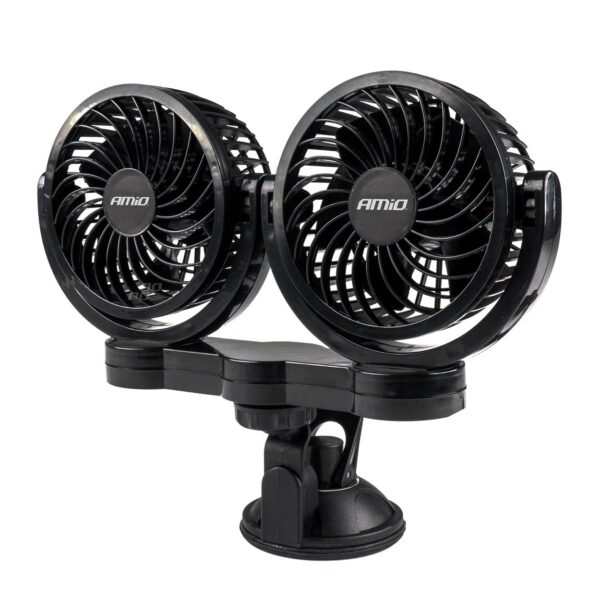 Amio ΑΝΕΜΙΣΤΗΡΑΣ ΔΙΠΛΟΣ 24V 2χ4''(10,8cm) ΜΕ ΦΙΣ ΑΝΑΠΤΗΡΑ 2 ΤΑΧΥΤΗΤΩΝ ΜΕ ΒΕΝΤΟΥΖΑ PRO SERIES AMIO ΑΜΙΟ - 1 ΤΕΜ.