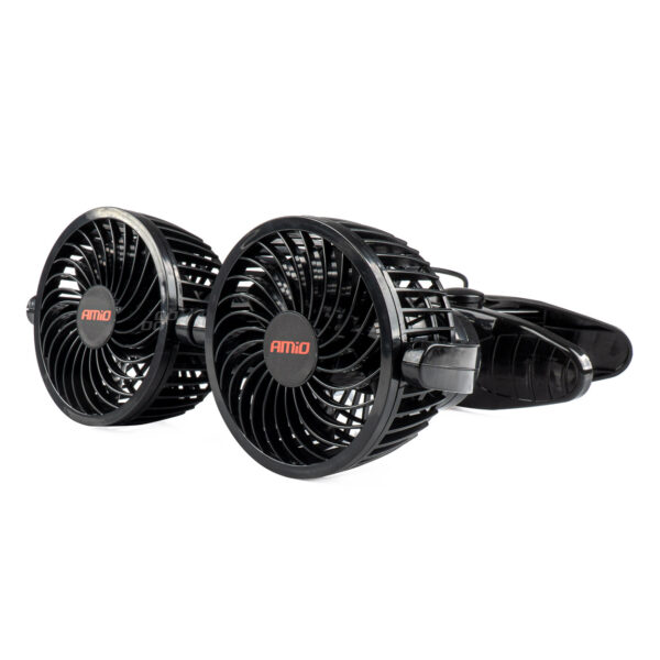 Amio ΑΝΕΜΙΣΤΗΡΑΣ ΔΙΠΛΟΣ 12V 2χ4''(10,8cm) ΜΕ ΦΙΣ ΑΝΑΠΤΗΡΑ/2 ΤΑΧΥΤΗΤΩΝ/ ΜΕ ΜΑΝΤΑΛΑΚΙ PRO SERIES ΑMiO - 1 TEM.