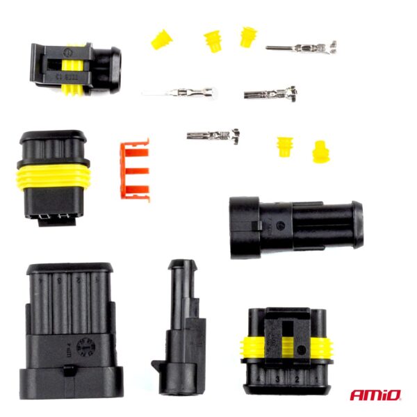 Amio ΦΙΣ & ΒΥΣΜΑΤΑ ΚΑΛΩΔΙΩΝ 6 ΤΥΠΩΝ 12/24V ΑΡΣΕΝΙΚΑ ΚΑΙ ΘΗΛΥΚΑ ΣΕΤ ΑΜΙΟ - 352 ΤΕΜ. - Image 3