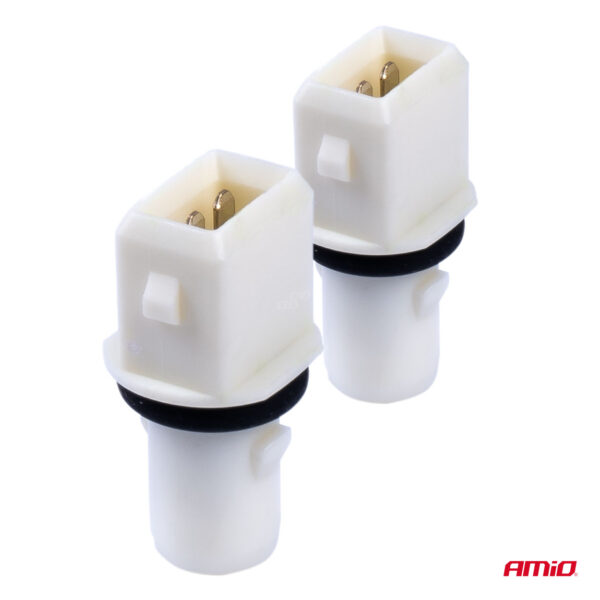 Amio ΦΙΣΑ/ΠΡΙΖΑ 12/24V 2 ΕΠΑΦΩΝ ΓΙΑ ΛΑΜΠΕΣ T10 /W5W/ W3W /W16W ΧΩΡΙΣ ΚΑΛΩΔΙΟ AMIO - 2 ΤΕΜ. - Image 2