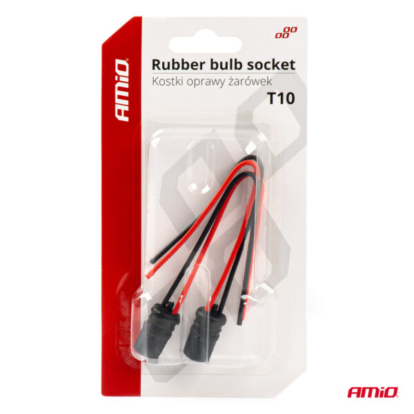 Amio ΦΙΣΑ 12/24V  ΓΙΑ ΛΑΜΠΕΣ T10/ W5W/ W3W/ W16W ME ΚΑΛΩΔΙΟ ΑΜΙΟ - 2 ΤΕΜ. - Image 3