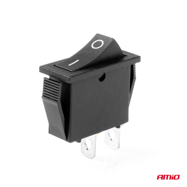 Amio ΔΙΑΚΟΠΤΗΣ ON/OFF  2 ΕΠΑΦΩΝ 12V 20A 10mm x 26mm ΜΑΥΡΟΣ  ΑΜΙΟ - 1 ΤΕΜ. - Image 2