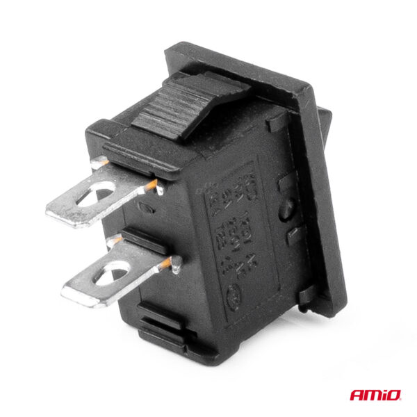 Amio ΔΙΑΚΟΠΤΗΣ ON/OFF 3 ΕΠΑΦΩΝ 12V 20A 12mm x 19mm ΜΑΥΡΟΣ  ΑΜΙΟ - 1 ΤΕΜ. - Image 4
