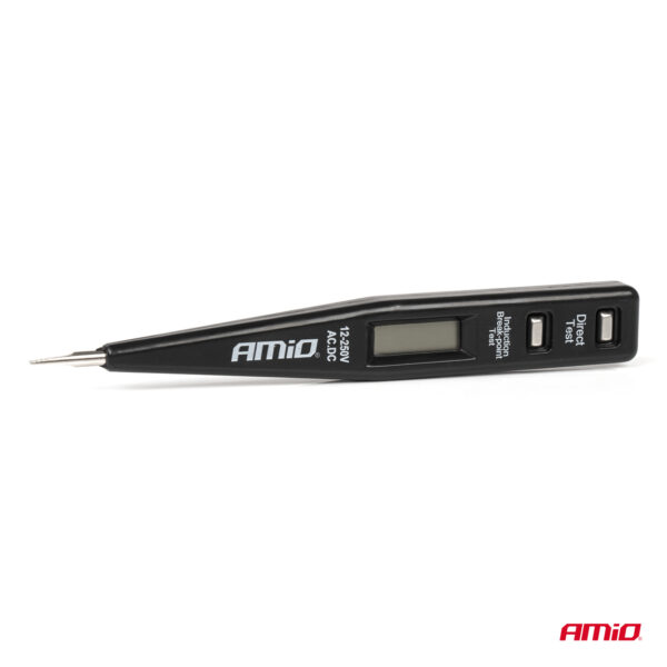 Amio ΤΕΣΤΕΡ / ΕΛΕΓΚΤΗΣ ΤΑΣΗΣ ΡΕΥΜΑΤΟΣ 12-250V ΜΕ ΟΘΟΝΗ ΕΝΔΕΙΞΗΣ ΑMiO - 1 TEM. - Image 3