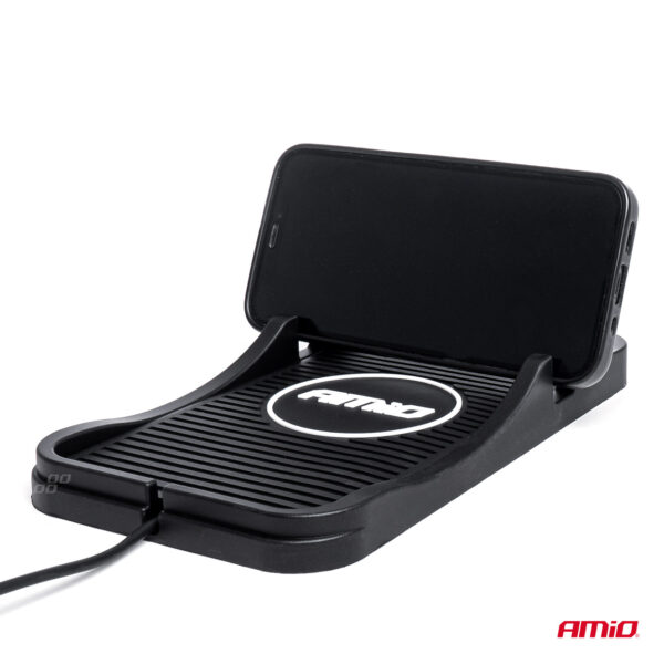 Amio ΠΑΝΕΛ ΑΣΥΡΜΑΤΗΣ ΦΟΡΤΙΣΗΣ ΚΙΝΗΤΟΥ 3A 15W 186x103mm ΑMiO - 1 TEM. - Image 2