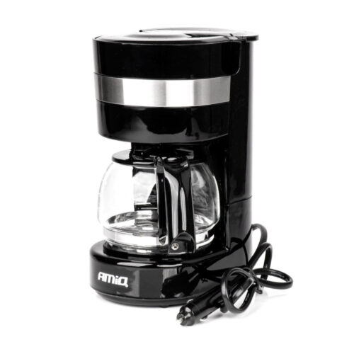 Amio ΚΑΦΕΤΙΕΡΑ ΦΙΛΤΡΟΥ ΓΙΑ ΓΑΛΛΙΚΟ ΚΑΦΕ 24V 300W 650ML  ΜΑΥΡΗ/INOX  ΑMiO – 1 TEM.