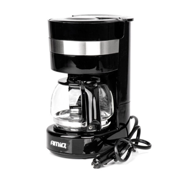 Amio ΚΑΦΕΤΙΕΡΑ ΦΙΛΤΡΟΥ ΓΙΑ ΓΑΛΛΙΚΟ ΚΑΦΕ 24V 300W 650ML  ΜΑΥΡΗ/INOX  ΑMiO - 1 TEM.