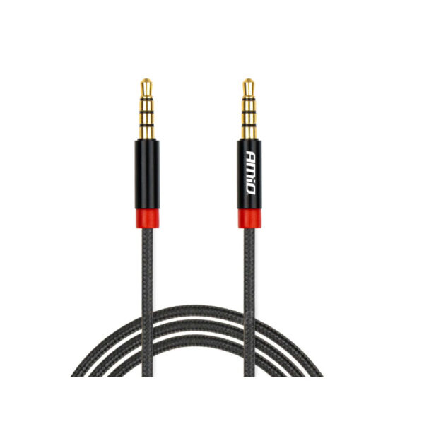 Amio ΚΑΛΩΔΙΟ ΣΥΝΔΕΣΗΣ AUX MINI JACK>JACK 3,5mm 100cm ΑMiO - 1 TEM.