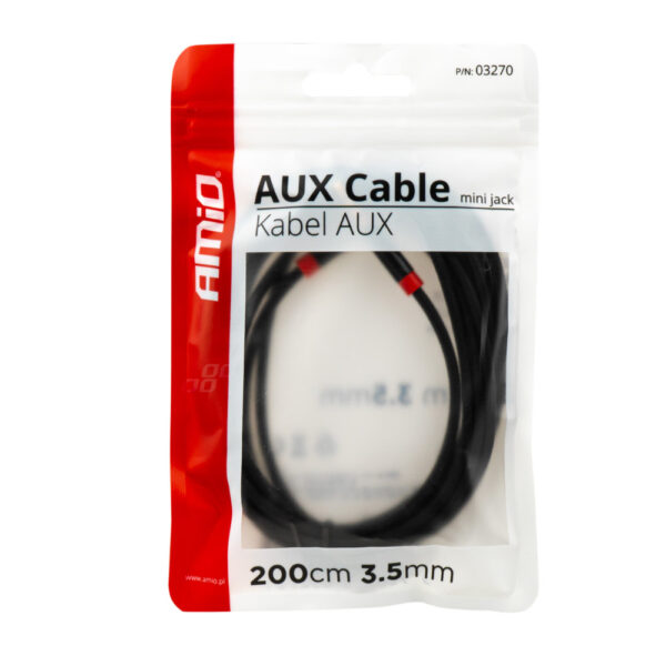 Amio ΚΑΛΩΔΙΟ ΣΥΝΔΕΣΗΣ AUX MINI JACK>JACK 3,5mm 250cm ΑMiO - 1 TEM. - Image 3