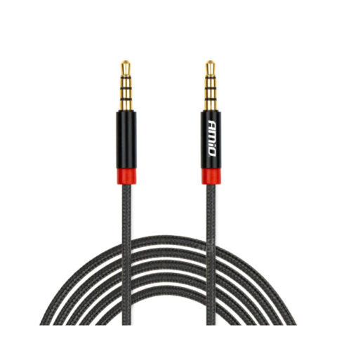 Amio ΚΑΛΩΔΙΟ ΣΥΝΔΕΣΗΣ AUX MINI JACK>JACK 3,5mm 250cm ΑMiO – 1 TEM.