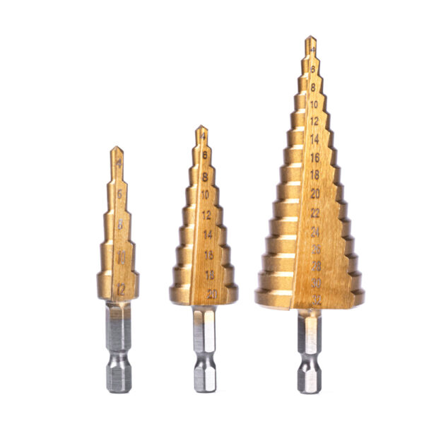 Amio ΤΡΥΠΑΝΙΑ ΚΩΝΙΚΑ ΤΙΤΑΝΙΟΥ (HSS) 4-12mm/4-20mm/4-32mm  ΑMiO - 3 TEM. - Image 2
