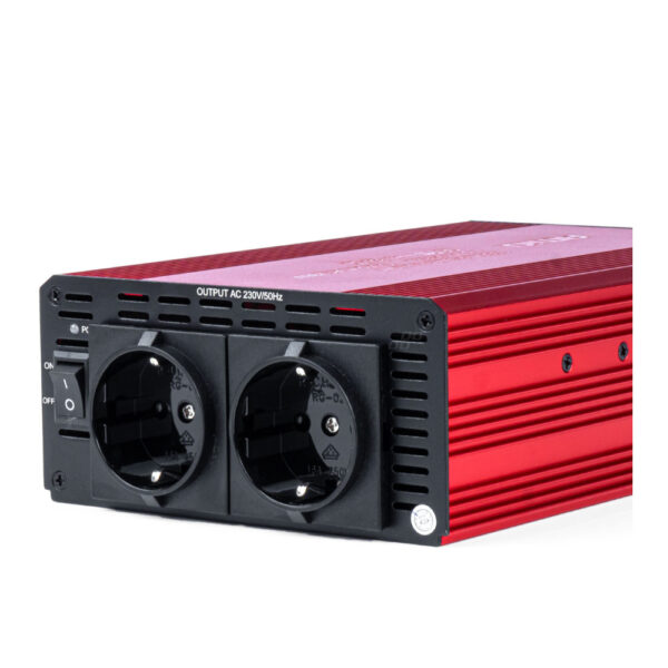 Amio INVERTER 12>230V 1000W>2000W 3x230V socket PI05 ΑMiO - 1 TEM. - Image 2
