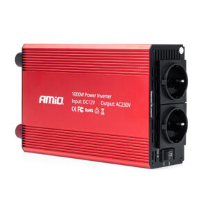 Amio INVERTER 12>230V 1000W>2000W 3x230V socket PI05 ΑMiO - 1 TEM.