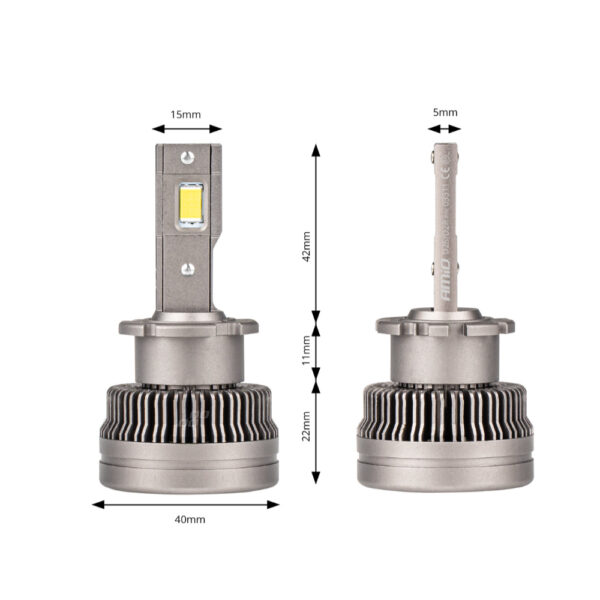 Amio ΛΑΜΠΕΣ LED ΜΕ ΨΥΚΤΡΑ D2S/D2R 9-16V 70W 6.500K 8600lm XD SERIES AMIO - 2 ΤΕΜ. - Image 3