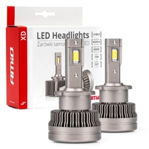 Amio ΛΑΜΠΕΣ LED D4S/D4R 9>16V 70W 6.500K 8600lm (ΜΕ ΨΥΚΤΡΑ) XD SERIES ΑΜΙΟ - 2 ΤΕΜ.