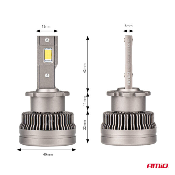 Amio ΛΑΜΠΕΣ LED D4S/D4R 9>16V 70W 6.500K 8600lm (ΜΕ ΨΥΚΤΡΑ) XD SERIES ΑΜΙΟ - 2 ΤΕΜ. - Image 4