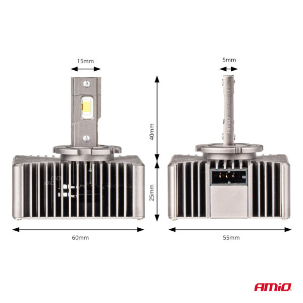 Amio ΛΑΜΠΕΣ LED D5S 9>16V 70W 6.500K 8600lm (ΜΕ ΨΥΚΤΡΑ) XD SERIES ΑΜΙΟ - 2 ΤΕΜ. - Image 3