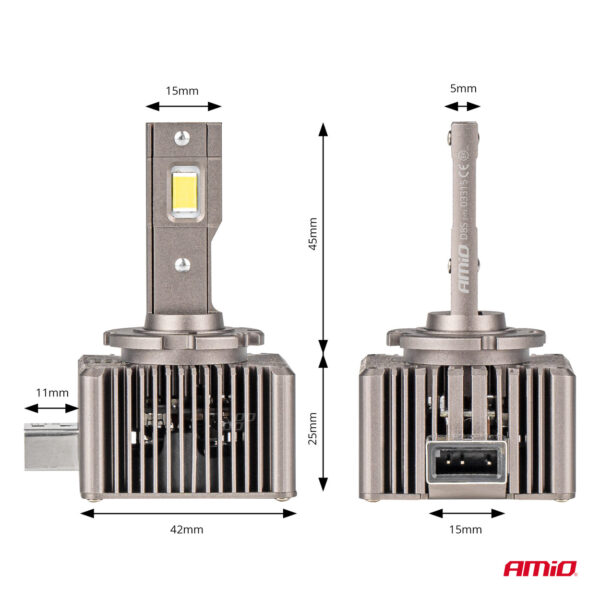 Amio ΛΑΜΠΕΣ LED D8S 9>16V 70W 6.500K 8600lm (ΜΕ ΨΥΚΤΡΑ) XD SERIES ΑΜΙΟ - 2 ΤΕΜ. - Image 3