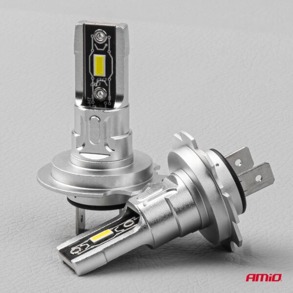 Amio ΛΑΜΠΕΣ LED H7 H-SERIES 12>24V 50W 6500K 2225lm +200% CSP LED  AMiO - 2 TEM. - Image 3