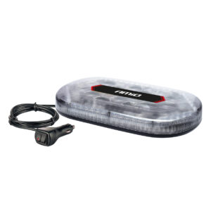 Amio ΦΑΡΟΣ/ΜΠΑΡΑ MINI 12/24V 48SMD LED ΠΟΡΤΟΚΑΛΙ ΜΕ ΦΙΣ ΑΝΑΠΤΗΡΑ & ΜΑΓΝΗΤΙΚΗ ΒΑΣΗ 328x186x50mm ΑΜΙΟ - 1 ΤΕΜ.