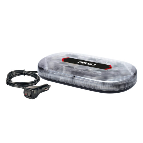 Amio ΦΑΡΟΣ/ΜΠΑΡΑ MINI 12/24V 48SMD LED ΠΟΡΤΟΚΑΛΙ ΜΕ ΦΙΣ ΑΝΑΠΤΗΡΑ & ΜΑΓΝΗΤΙΚΗ ΒΑΣΗ 328x186x50mm ΑΜΙΟ – 1 ΤΕΜ.