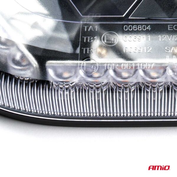 Amio ΦΑΡΟΣ/ΜΠΑΡΑ MINI 12/24V 48SMD LED ΠΟΡΤΟΚΑΛΙ ΜΕ ΦΙΣ ΑΝΑΠΤΗΡΑ & ΜΑΓΝΗΤΙΚΗ ΒΑΣΗ 328x186x50mm ΑΜΙΟ - 1 ΤΕΜ. - Image 3