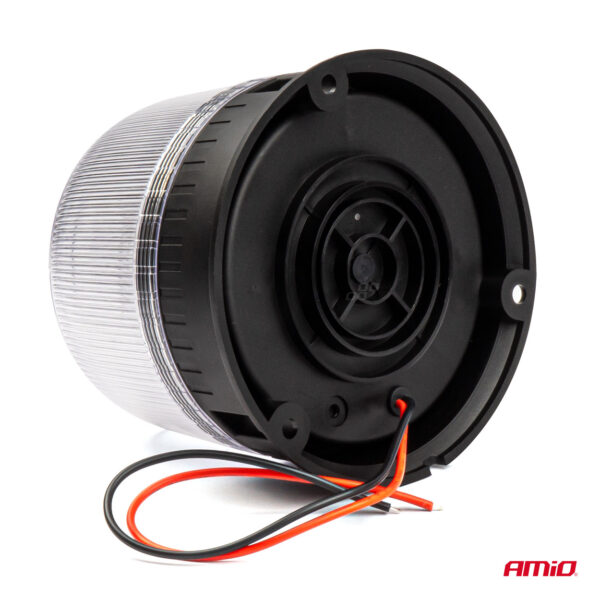 Amio ΦΑΡΟΣ DIAMONT W25B ΜΕ ΛΕΥΚΟ ΚΑΠΑΚΙ 12/24V 24xSMD LED ΠΟΡΤΟΚΑΛΙ ΒΙΔΩΤΟΣ 118x126mm ΑΜΙΟ - 1 ΤΕΜ. - Image 4