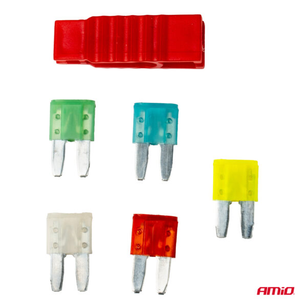 Amio ΑΣΦΑΛΕΙΕΣ MICRO BLADE (ΜΑΧΑΙΡΩΤΕΣ) & ΕΡΓΑΛΕΙΟ ΑΦΑΙΡΕΣΗΣ ΚΑΡΤΕΛΑ (10A/15A/ 20A/25A/30A) ΑΜΙΟ - 5 ΤΕΜ. - Image 2