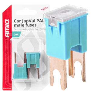Amio ΑΣΦΑΛΕΙΕΣ JapVal PAL U ΑΡΣΕΝΙΚΕΣ 20A ΣΕ ΓΑΛΑΖΙΟ ΧΡΩΜΑ AMIO - 2 Τεμ.