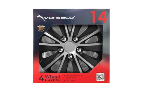 Amio ΤΑΣΙΑ 14" RAPIDE NC SILVER BLACK AMIO ΣΕΤ 4 ΤΕΜ ΣΕ ΚΟΥΤΙ - Image 2