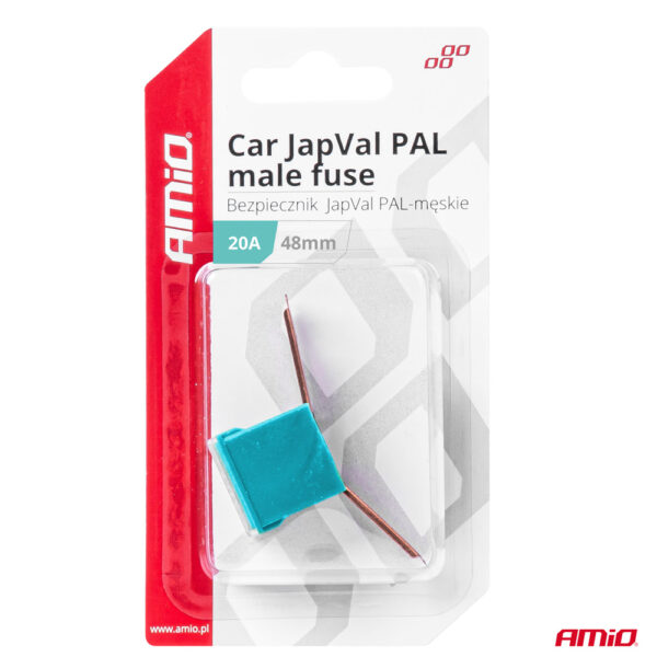 Amio ΑΣΦΑΛΕΙΑ JapVal PAL ΑΡΣΕΝΙΚΗ 48mm 20A ΣΕ ΓΑΛΑΖΙΟ ΧΡΩΜΑ AMIO - 1 Τεμ. - Image 3