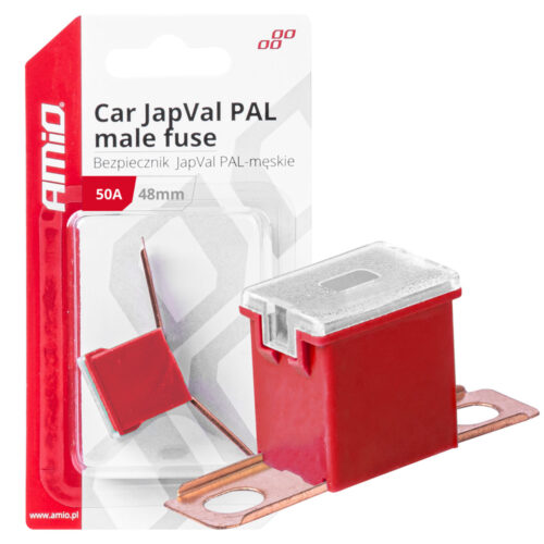 Amio ΑΣΦΑΛΕΙΑ JapVal PAL ΑΡΣΕΝΙΚΗ 48mm 50A ΣΕ ΚΟΚΚΙΝΟ ΧΡΩΜΑ AMIO – 1 Τεμ.
