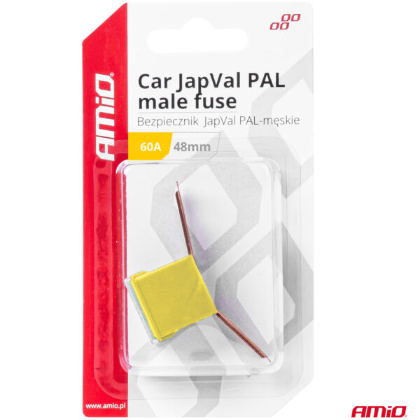 Amio ΑΣΦΑΛΕΙΑ JapVal PAL ΑΡΣΕΝΙΚΗ 48mm 60A ΣΕ ΚΙΤΡΙΝΟ ΧΡΩΜΑ AMIO - 1 Τεμ. - Image 3