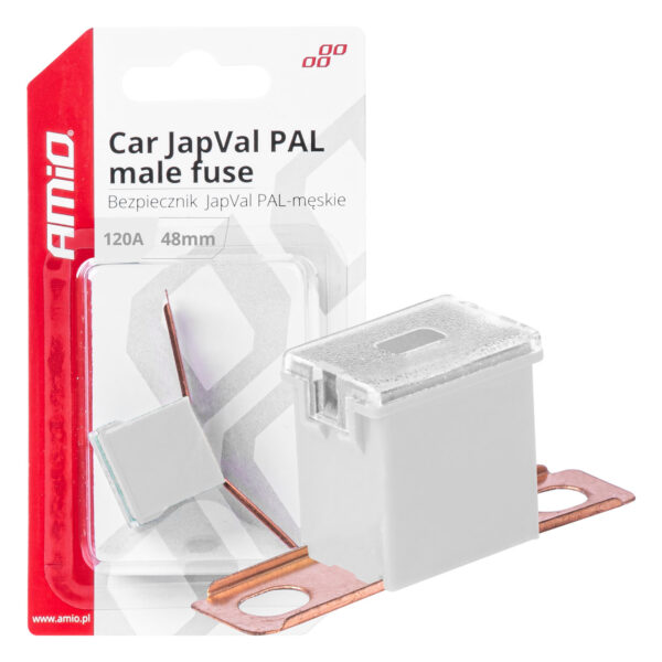 Amio ΑΣΦΑΛΕΙΑ JapVal PAL ΑΡΣΕΝΙΚΗ 48mm 120A ΣΕ ΛΕΥΚΟ ΧΡΩΜΑ AMIO - 1 Τεμ.