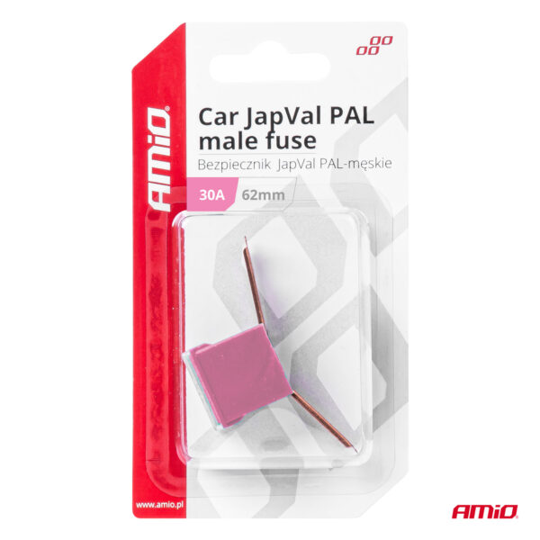 Amio ΑΣΦΑΛΕΙΑ JapVal PAL ΑΡΣΕΝΙΚΗ 62mm 30A ΣΕ ΡΟΖ ΧΡΩΜΑ AMIO - 1 Τεμ. - Image 3