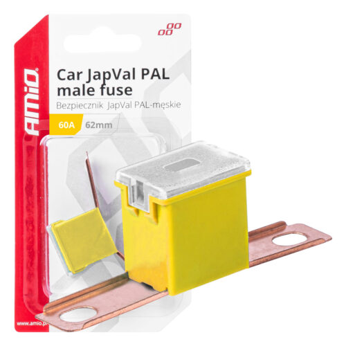 Amio ΑΣΦΑΛΕΙΑ JapVal PAL ΑΡΣΕΝΙΚΗ 62mm 60A ΣΕ ΚΙΤΡΙΝΟ ΧΡΩΜΑ AMIO – 1 Τεμ.