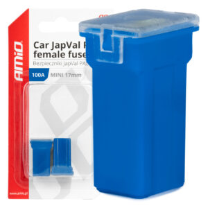Amio ΑΣΦΑΛΕΙΕΣ JapVal PAL ΜΙΝΙ 17mm ΘΗΛΥΚΕΣ 100A ΣΕ ΜΠΛΕ ΧΡΩΜΑ AMIO - 2 Τεμ.