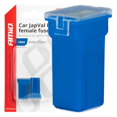 Amio ΑΣΦΑΛΕΙΕΣ JapVal PAL ΜΙΝΙ 17mm ΘΗΛΥΚΕΣ 100A ΣΕ ΜΠΛΕ ΧΡΩΜΑ AMIO – 2 Τεμ.