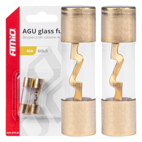 Amio ΑΣΦΑΛΕΙΕΣ ΓΥΑΛΙΝΕΣ AGU AGU 40A 38×10,3mm  ΑΜΙΟ – 2 ΤΕΜ.