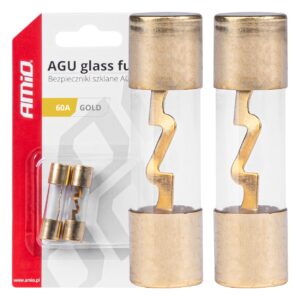 Amio ΑΣΦΑΛΕΙΕΣ ΓΥΑΛΙΝΕΣ AGU AGU 60A 38x10,3mm  ΑΜΙΟ - 2 ΤΕΜ.