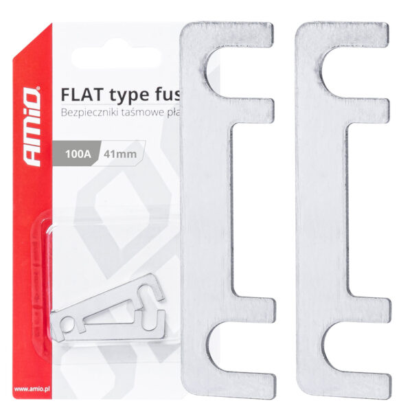 Amio ΑΣΦΑΛΕΙΕΣ FLAT 41mm 100A AMIO - 2 Τεμ.