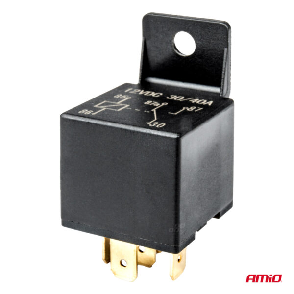 Amio ΡΕΛΕ ΜΕ ΚΑΛΩΔΙΩΣΗ 12V 40A 5 ΕΠΑΦΩΝ ΓΙΑ ΑΥΤΟΜΑΤΑ ΦΩΤΑ ΗΜΕΡΑΣ/ΣΥΝΑΓΕΡΜΟ ΑΥΤΟΚΙΝΗΤΟΥ/ΚΛΕΙΔΑΡΙΑ ΑΝΑΦΛΕΞΗΣ ΑMiO - 1 TEM. - Image 4