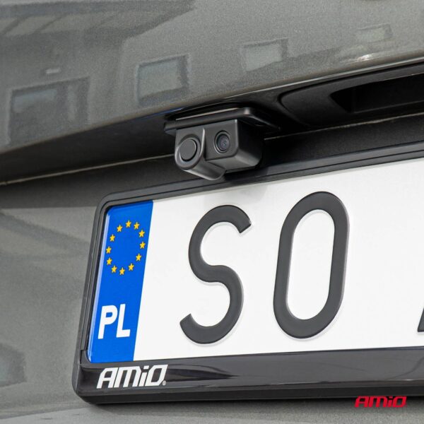 Amio ΚΑΜΕΡΑ ΟΠΙΣΘΟΠΟΡΕΙΑΣ 12V ΜΕ ΑΙΣΘΗΤΗΡΑ ΣΤΑΘΜΕΥΣΗΣ ΚΑΙ ΒΟΜΒΗΤΗ/ ΕΓΧΡΩΜΗ ΜΕ ΑΝΑΛΥΣΗ ΟΘΟΝΗΣ 720pHD ΑMiO - 1 TEM. - Image 2