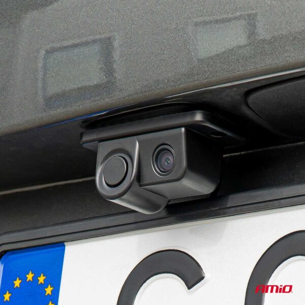 Amio ΚΑΜΕΡΑ ΟΠΙΣΘΟΠΟΡΕΙΑΣ 12V ΜΕ ΑΙΣΘΗΤΗΡΑ ΣΤΑΘΜΕΥΣΗΣ ΚΑΙ ΒΟΜΒΗΤΗ/ ΕΓΧΡΩΜΗ ΜΕ ΑΝΑΛΥΣΗ ΟΘΟΝΗΣ 720pHD ΑMiO - 1 TEM. - Image 3