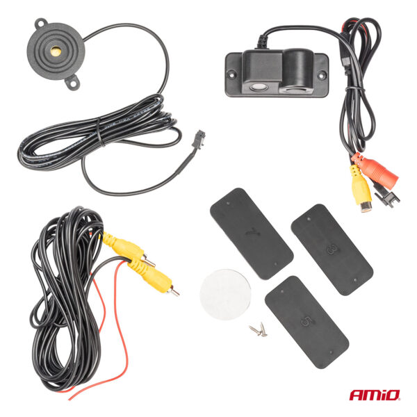 Amio ΚΑΜΕΡΑ ΟΠΙΣΘΟΠΟΡΕΙΑΣ 12V ΜΕ ΑΙΣΘΗΤΗΡΑ ΣΤΑΘΜΕΥΣΗΣ ΚΑΙ ΒΟΜΒΗΤΗ/ ΕΓΧΡΩΜΗ ΜΕ ΑΝΑΛΥΣΗ ΟΘΟΝΗΣ 720pHD ΑMiO - 1 TEM. - Image 4