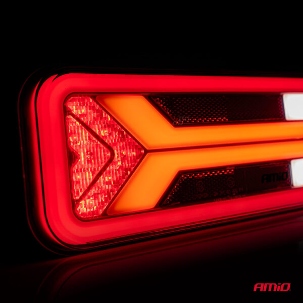 Amio ΦΑΝΑΡΙ ΤΡΕΙΛΕΡ / ΦΟΡΤΗΓΟΥ ΠΙΣΩ 10-30V DYNAMIC LED 5 ΧΡΗΣΕΩΝ ΑΡΙΣΤΕΡΟ 305x140x35 mm RCL-09-L ΑΜΙΟ - 1 ΤΕΜ. - Image 3