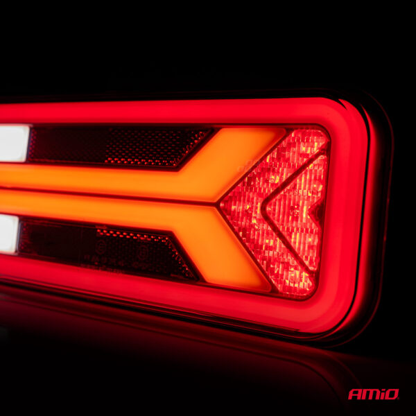 Amio ΦΑΝΑΡΙ ΤΡΕΙΛΕΡ / ΦΟΡΤΗΓΟΥ ΠΙΣΩ 10-30V DYNAMIC LED 5 ΧΡΗΣΕΩΝ ΔΕΞΙ 305x140x35 mm RCL-09-R ΑΜΙΟ - 1 ΤΕΜ. - Image 3